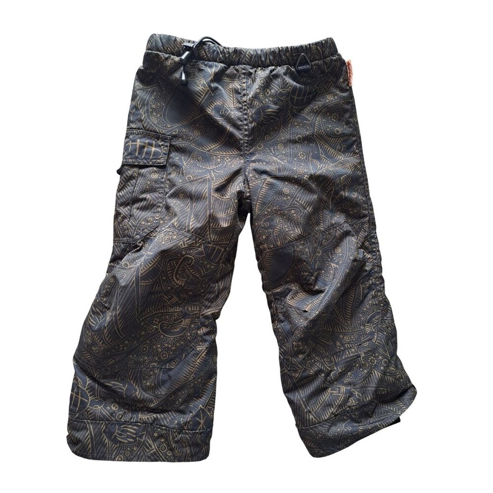 Obermeyer Adjustable Kids Snow Pants Tribal Print Size 4 Winter Sledding Ski